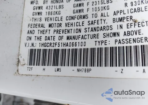 2017 Honda Accord Sport from USA, damaged, VIN 1HGCR2F51HA066100